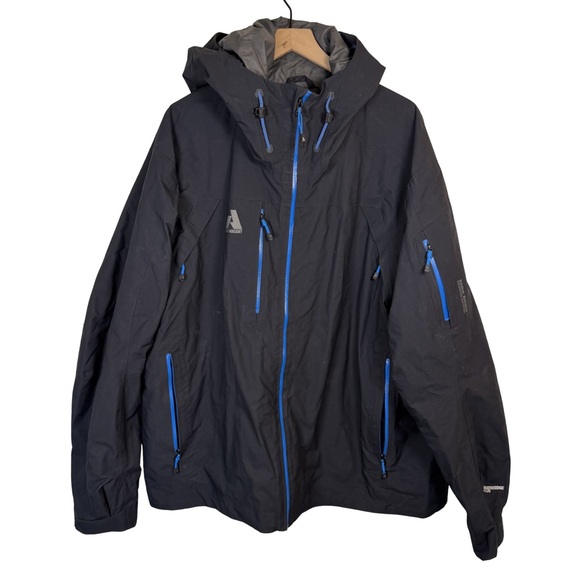 Eddie Bauer First Ascent Heyburn 2 Weatheredge Plus Jacket Mens 4XL Black Hiking